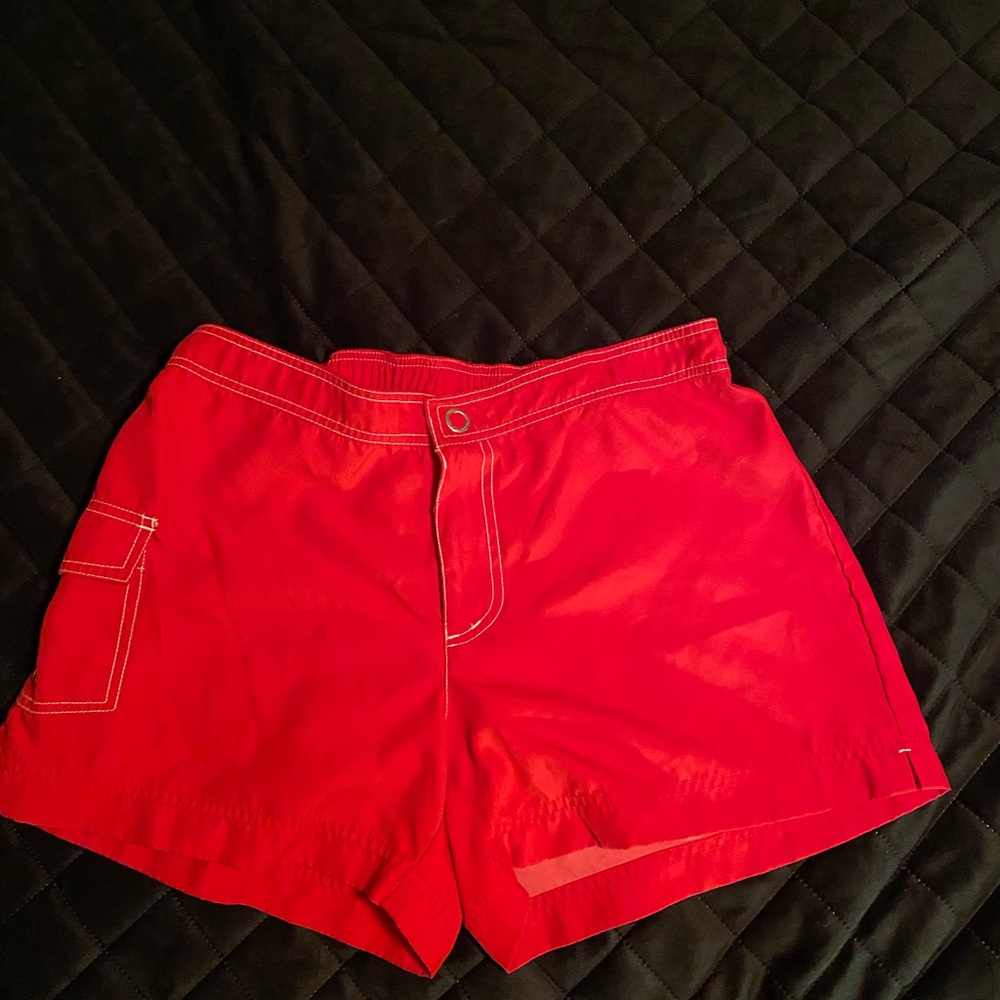 Red Swim/Athletic Shorts